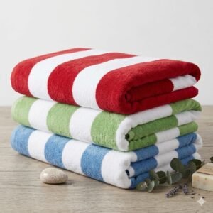 Serviette de Plage Premium LINEA – Confort, Douceur et Absorbance Exceptionnelle