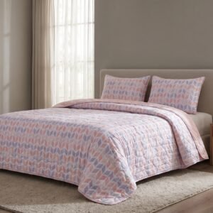 Parure Boutis Couvre-Lit Motif Pastel